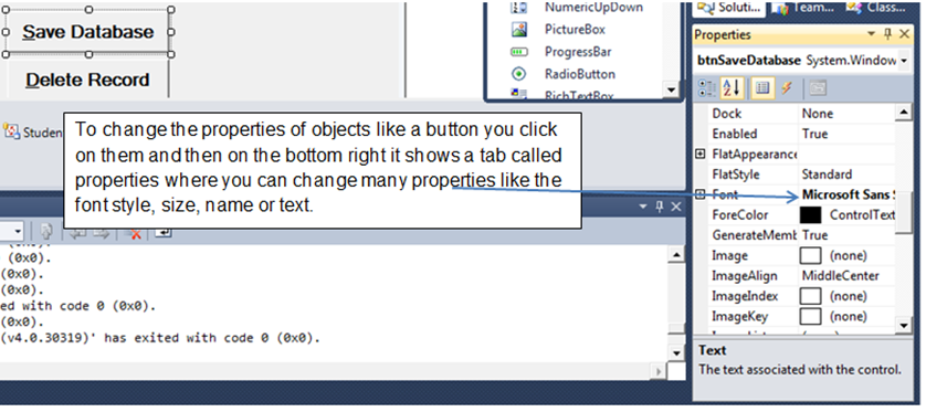 change properties